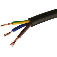 Time 2183Y Black 3-Core 0.5mm Flexible Cable 50m Drum (507PF)