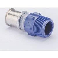 Wavin Tigris Multi-Layer Composite Press-Fit Adapting Male Couplers 0.75" x 20mm 10 Pack (507RM)