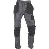 CAT Essentials Stretch Knee Pocket Work Trousers Black 40" W 30" L (507XC)