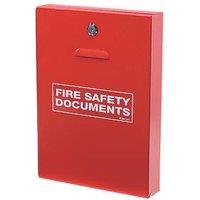 Firechief Key Lock Fire Document Cabinet 252mm x 60mm x 350mm Red (508FY)