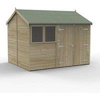 Forest Timberdale 10' x 8' 6" (Nominal) Reverse Apex Tongue & Groove Timber Shed with Assembly (508TF)