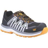 CAT Charge Size 11 Black/Orange Water-Resistant Safety Trainers (508TV)