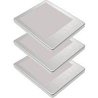 Sensio Horizon Pro Rectangular LED Under Cabinet Lights Steel 10.8W 250lm 3 Pack (509PE)