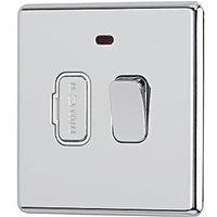 Arlec 13A Switched Fused Spur with Neon Polished Chrome with Colour-Matched Inserts (509RU)