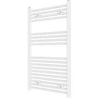 Flomasta 1000mm x 600mm 1760BTU White Flat Towel Radiator (509TF)