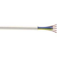 Time 3185Y White 5-Core 1mm Flexible Cable 25m Drum (510JY)