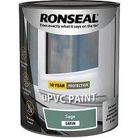 Ronseal 750ml Sage Satin Self Priming uPVC Paint (510KK)