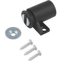 Essentials Round Magnetic Cabinet Catches Black 16mm x 16mm 10 Pack (510TA)