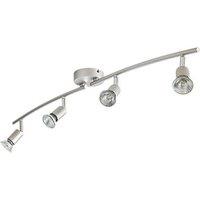 Essentials Sasha Bar 4-Light Spotlight Silver (5110V)