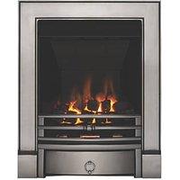 Focal Point Soho Chrome Rotary Control Inset Gas Multiflue Fire 485mm x 108mm x 596mm (51130)