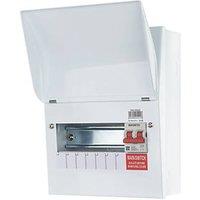 Lewden PRO 9-Module 6-Way Part-Populated Main Switch Consumer Unit (511HM)