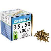 Optimaxx PZ Countersunk Wood Screws 3.5mm x 50mm 200 Pack (511TY)