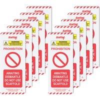 Scafftag Scaffold Tag (Do Not Use) Inserts 10 Pack (511YU)