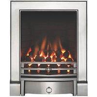 Focal Point Soho Chrome Rotary Control Inset Gas Full Depth Fire 485mm x 180mm x 596mm (51209)