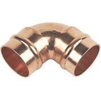 Flomasta Brass Solder Ring Equal 90 Elbows 28mm 2 Pack (51285)
