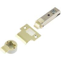 Union Polished Brass Tubular Mortice Latch 73mm Case - 57mm Backset (5128V)