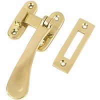 Smith & Locke Left or Right-Handed Victorian Casement Fastener Polished Brass (5129R)
