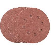 Titan 80 Grit 8-Hole Punched Multi-Material Sanding Sheets 125mm x 125mm 5 Pack (512PT)