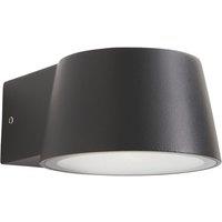Zink Reims Outdoor LED Wall Light Black 5W 700lm (512VJ)
