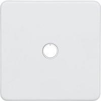 Knightsbridge Screwless 20A Unswitched Flex Outlet Matt White (512YA)