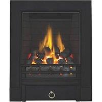 Focal Point Soho Black Rotary Control Inset Gas Full Depth Fire 485 x 180 x 596mm (51362)