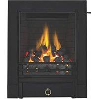 Focal Point Soho Black Slide Control Inset Gas Full Depth Fire 485mm x 180mm x 596mm (51380)