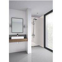 Splashwall Bathroom Splashback Gloss Ivory 600mm x 2420mm x 4mm (513GV)