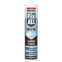 Soudal Fix All Sealant & Adhesive Crystal 290ml (51412)
