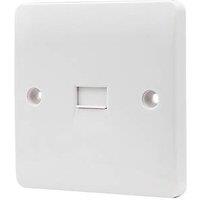 Vimark Pro 1-Gang Master Telephone Socket White (514PV)