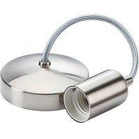 Knightsbridge Contemporary Pendant Brushed Chrome (514TY)