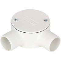 Deta TTE 2 Way 25mm Angle Box White (514VT)