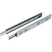 Essentials Zinc-Plated Ball Bearing Drawer Runners 450mm 2 Pack (51598)