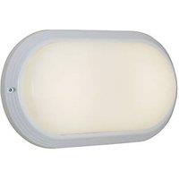 4lite Outdoor Oval LED CCT Bulkhead White 17W 800lm (515GR)