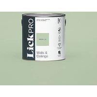 LickPro Max+ 2.5Ltr Green 13 Matt Emulsion Paint (515JY)