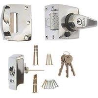 ERA 1830-37-1 Double Locking Night Latch Polished Chrome 40mm Backset (516KR)