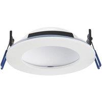 Saxby OrbitalPRO Fixed Fire Rated LED Recessed Downlight Matt White 12W 800lm (516VX)