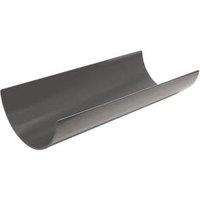 FloPlast RG3AG uPVC Half Round Gutter Anthracite Grey 112mm x 3m 6 Pack (517KK)