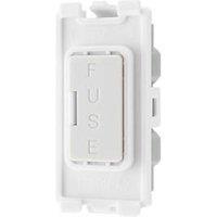 British General 13A Grid Fused Spur White (517PY)
