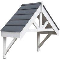 Greenhurst Deluxe Door Canopy White 1320mm x 630mm x 1260mm (518RT)