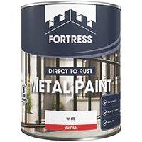 Fortress 750ml White Gloss Metal Paint (519PC)