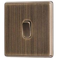 Arlec 10A 1-Gang 2-Way Light Switch Antique Brass (519RU)