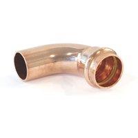 Conex Banninger B Press Gas Copper Press-Fit Adapting 90 Bends 28mm x 28mm 5 Pack (519TA)