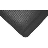 COBA Fluted Anti-Fatigue Floor Mat Black 0.9m x 0.6m x 10mm (520FV)