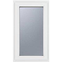 Crystal Right-Hand Opening Obscure Triple-Glazed Casement White uPVC Window 610mm x 1115mm (520JM)