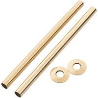 Arroll Pipe Shroud Kit Antique Brass 18mm x 300mm 2 Pack (5215G)