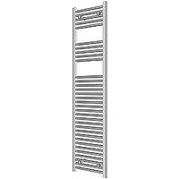 Flomasta 1600mm x 400mm 1412BTU Chrome Flat Towel Radiator (521TF)