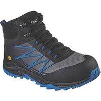 Skechers Puxal Firmle Size 13 Black/Blue Safety Boots (522TV)