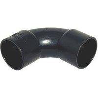 FloPlast Solvent Weld Waste Bend 92.5 Black 40mm 5 Pack (5234V)
