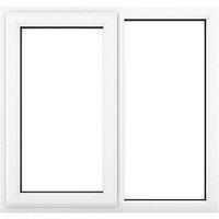 Crystal Left-Hand Opening Clear Triple-Glazed Casement White uPVC Window 905mm x 965mm (523JM)