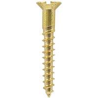 Timco Slotted Countersunk Self Tapping Wood Screws 12ga x 2 1/2" 100 Pack (523KF)